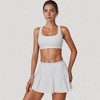 Anna-Kaci Women's Square Neckline Sports Bra with Supportive Underband for Low to Medium Impact Activities - 2 of 4