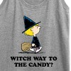 Women's - Peanuts - Witch Way To The Candy Graphic Racerback Tank - 2 of 4