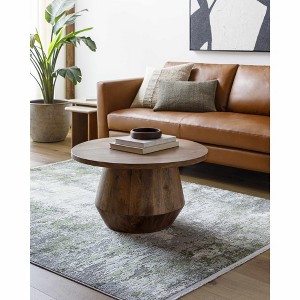 Hauteloom Jera Luxury Fringed Faux Silk Rug - 1 of 4