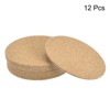 Unique Bargains Thickened Cork Self-Adhesive Round Coasters for Tableware - 3 of 4