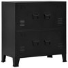 Storage Chest Black Steel Standard Storage Chest RectangularvidaXL - 2 of 4