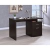 Gulches Contemporary Sleek Office Computer Desk ¨C 2-Drawer (Storage + File), Reversible Set-Up, Silver Metal Details for Home/Commercial Office - 4 of 4