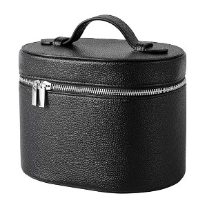 Makeup Bag Vanity Case with Divider and Handle, Aesthetic Makeup Bags, - 1 of 4