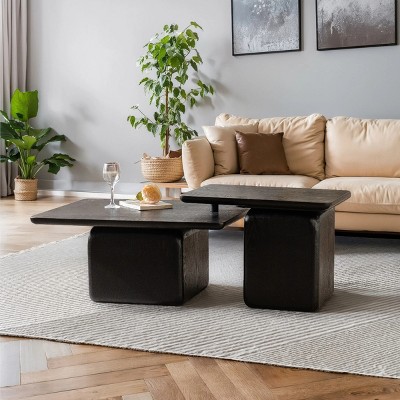 Vintage Coffee Table, Unique Square Coffee Table,Coffee Table Set,Coffee Table In Living Room-Cuddlewood