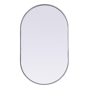 Elegant Lighting Metal Frame Oval Mirror 24x40 - 1 of 4