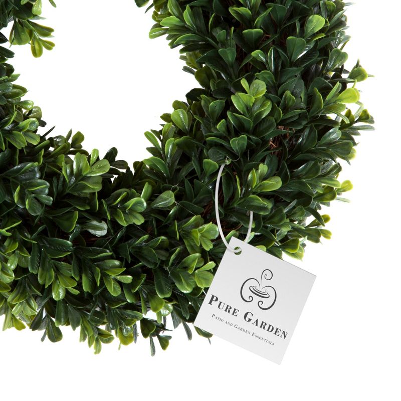 Nature Spring UV-Resistant Artificial Boxwood Wreath - 12", 5 of 8