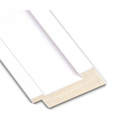 Craftsman White Wood Rectangular Bathroom Wall Mirror
