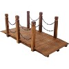 Gulches Garden Bridges: Elegant Metal & Wood Footbridges with Safety Siderails - 3 of 4