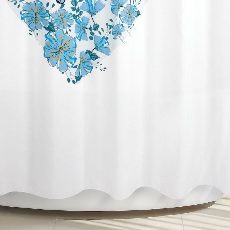 Butterfly Heart Shower Curtain - Allure Home Creations, 5 of 7