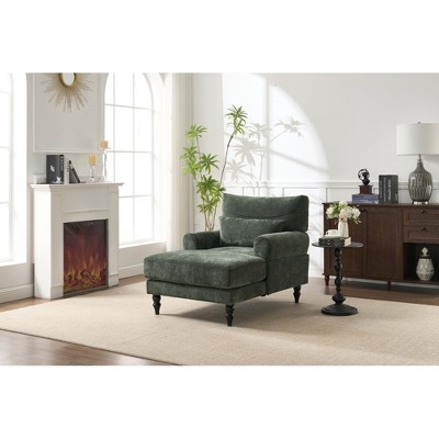 Lycvki Modern Upholstered Chaise Lounge Leisure Sofa Recliner