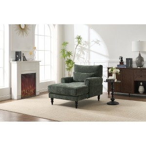 Lycvki Modern Upholstered Chaise Lounge Leisure Sofa Recliner - 1 of 4