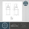 VAXCEL Cambridge 1 Light Dusk to Dawn Bronze Outdoor Wall Lantern Clear Glass - 4 of 4