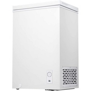 R.W.FLAME  2.7 Cu. ft Chest Freezer, Adjustable Temperature (-4℉ to 6.8℉), Removable Basket, Defrost Drain, Power Saving, White, Compact, Top-Open - 1 of 4