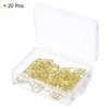 Unique Bargains Metal Prevent Tearing Pages Home Office Paper Clip 20 Pcs - 3 of 4