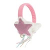 Sparkly Stars 2-Piece Youth Pink Plush Ear Muffs & Gloves Set - 3 of 4