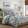 European Raw Coast Sham Blue - Tommy Bahama: Cotton Woven, OEKO-TEX Certified, Tailored Fit, 150 Thread Count - 2 of 4