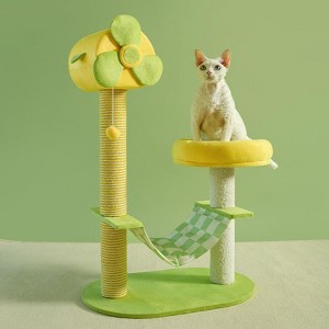 Cat Climbing Frames and Multi-level Cat Towers with Durable Scratching Posts Space - 1 of 4