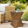 Lightweight Concrete Accent Table for Indoor Sofa Side Table Outdoor Patios - 2 of 4