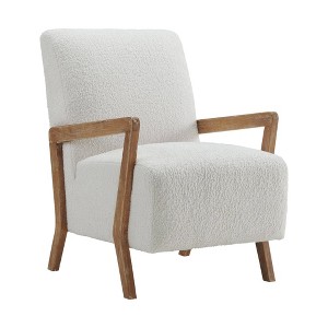 Picket House Furnishings Axton Accent Chair White: Upholstered Polyester, Wood Frame, Spot Clean - 1 of 4