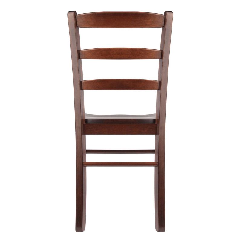 Set of 2 Ladder Back Chair Antique Walnut - Winsome, 5 of 9