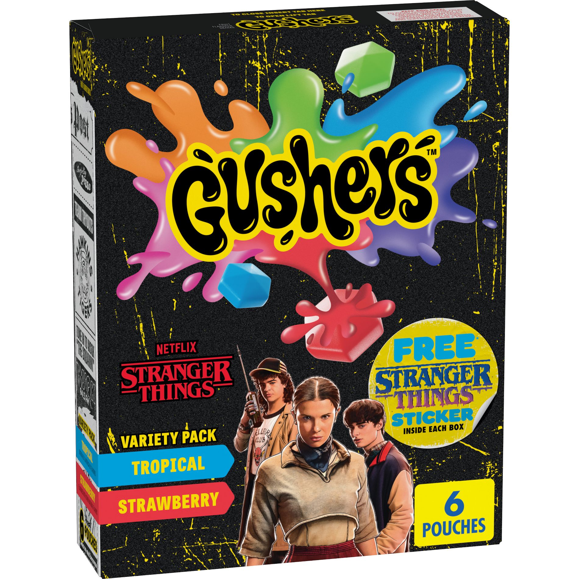 Betty Crocker Fruit Gushers Variety Pack Fruit Flavored Snacks - 6ct/4.8oz
