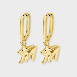 Bijoux Sport by Luv Aj MLB Gold Logo Huggie Earrings - 1 of 3