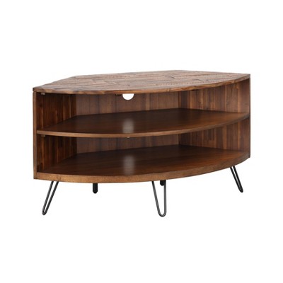 Melani Corner TV Stand for TVs up to 41" Dark Brown - Summerland Home