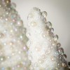 16.5"H and 12.25"H Sullivans Beaded Pearl Cone Tree - Set of 2, Christmas Decor, White - 2 of 3