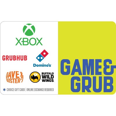 Game and Grub Gift Card (Email Delivery)