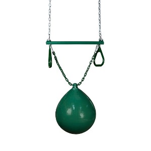 Gorilla Playsets Buoy Ball w/ Trapeze Bar - Green/Green - 1 of 4
