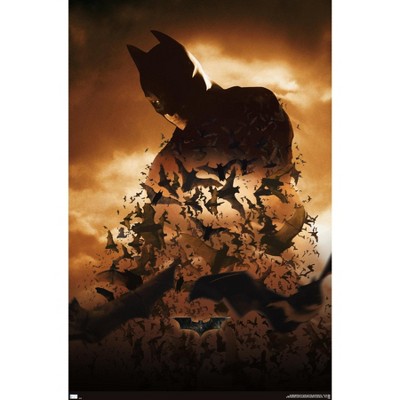 Trends International DC Comics Batman Begins - Batman One Sheet Magnetic Framed Wall Poster Prints