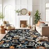 World Rug Gallery Beige Multi Vine Floral Indoor Area Rug - 2 of 4