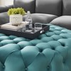 Modway Amour Tufted Button Large Round Performance Velvet Ottoman - 4 of 4