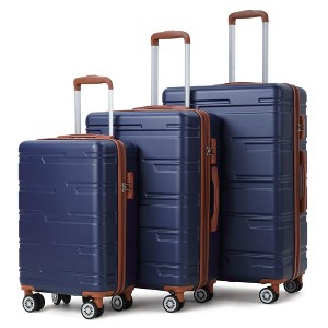 3 Piece Hardshell Luggage Set (20/24/28 Inch), Lightweight Hard Shell Suitcase Set with Spinner Wheels, Expandable Carry on & Checked Luggage - 1 of 4