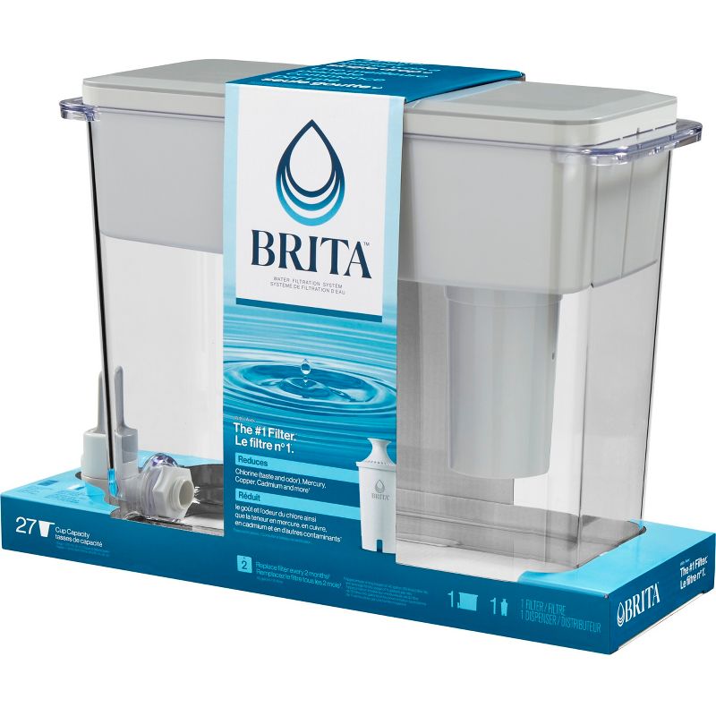 Brita Extra Large 27-Cup UltraMax Filtered Water Dispenser with Filter - Gray, 3 of 16