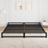 homfan 6 Inch Full Size Metal Platform Bed Frame with Steel Slat Support, Mattress Foundation and No Box Spring Needed, Easy Assembly, Black - 3 of 4