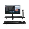 Mount-It! Height Adjustable Mobile Stand Up Desk, Rolling Presentation Cart with Monitor Arm - Grey - image 4 of 4