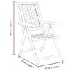 vidaXL Reclining Patio Chairs, 2 pcs Solid Wood, Acacia - 4 of 4