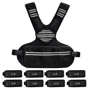Adjustable Weighted Vest Women,  4-10 Lb/6-20 Lb Weight Vest with Ironsand Weights and DIY Zone for Walking, Jogging and Strength Training - 1 of 4