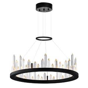 CWI Lighting,Juliette LED Chandelier With Black Finish - 1 of 4