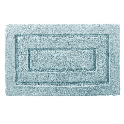 Chenille Basics Bath Rug Aqua - Cassadecor