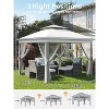 11x11 Pop Up Canopy Tent with Mosquito Netting, Outdoor Canopy Shelter Gazebo Easy Setup, Water & UV Resistant for Garden, Party, Outdoor - 3 of 4