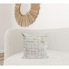HomeRoots 20" X 20" Gray And Beige Polyester Abstract Zippered Pillow - 2 of 4