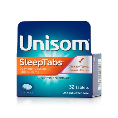 Unisom Sleeptabs Nighttime Sleep Aid Tablets - Doxylamine Succinate ...