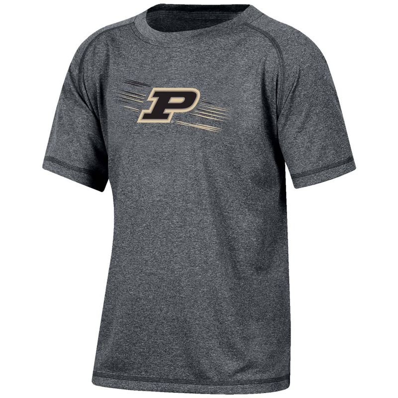 NCAA Purdue Boilermakers Boys&#39; Gray Poly T-Shirt, 1 of 4