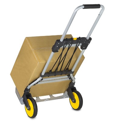 Heavy-Duty Folding Hand Truck with Telescoping Handle and Strap