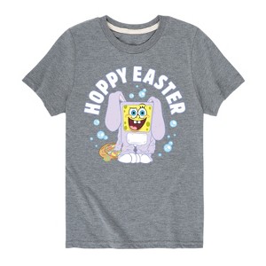 Boys' - SpongeBob Squarepants - Hoppy Easter Short Sleeve Graphic T-Shirt - 1 of 4