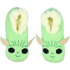 Star Wars The Mandalorian Baby Grogu Women's Slipper Socks No-Slip Sole For Women - 3 of 4