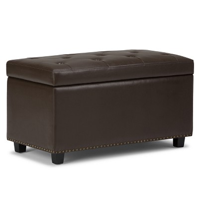 target faux leather ottoman