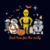 Women's Star Wars Halloween Here for Treat Friends T-Shirt - 2 of 4